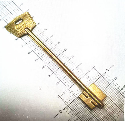 заготовка ключа  КАРАТ-1 (120/80мм) APT:71313