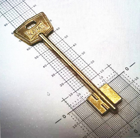 заготовка ключа КАРАТ-2  (100/60мм)  APT:71314