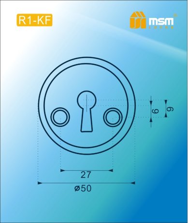 Накладка ключ R1-KF Матовый никель (SN) арт:M0555