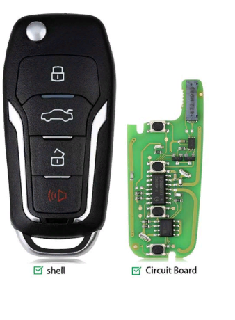 Xhorse XEFO01EN для Ford Flip 4 кнопки встроенный супер чип   АРТ:17014