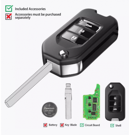 VVDI Пульт Xhorse XNHO00EN КЛЮЧ XN СЕРИИ HONDA  Арт :17020 