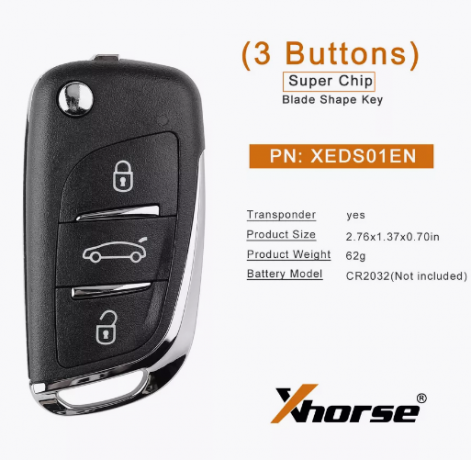 Пульт Xhorse XEDS01EN super для VW Volkswagen, с суперчипом XT27 APT:17013