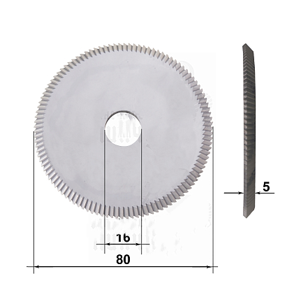 Silca P01 / jma  FP24 HSS  фреза угловая φ80*5*φ16*84°   АРТ: 13530