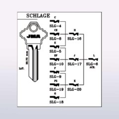 SLG-6 SH4 A1145L SH6L  (extra SCHLAGE) APT:J0106